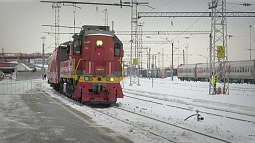 На барнаульском железнодорожном вокзале встретили ретропоезд, как 70 лет назад