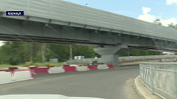 В Барнауле открыли движение по путепроводу строящейся автомобильной развязки