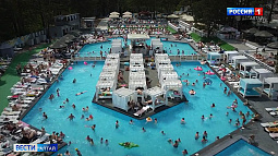 Барнаульцы спасаются от зноя у искусственных водоёмов