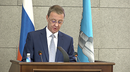 Глава Барнаула Вячеслав Франк выступил с ежегодным отчётом перед депутатами гордумы 