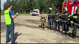 У Барнаула стартовали соревнования по боевому развёртыванию команд регионального управления МЧС