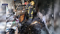 Утром в Барнауле произошёл пожар на территории новой школы