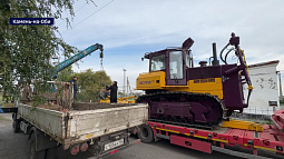 В Камень-на-Оби доставили бульдозер за 10 миллионов рублей