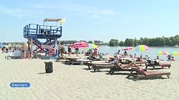 В Барнауле состоялось открытие городского пляжа на острове Помазкин