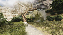 Новая лестница, ведущая в Денисову пещеру, почти готова 