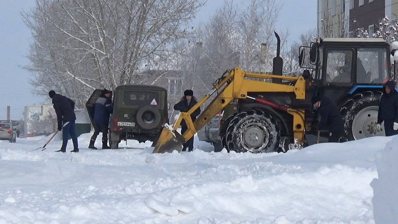 Природа взяла своё: в Кулунде впервые за зиму выпало много снега