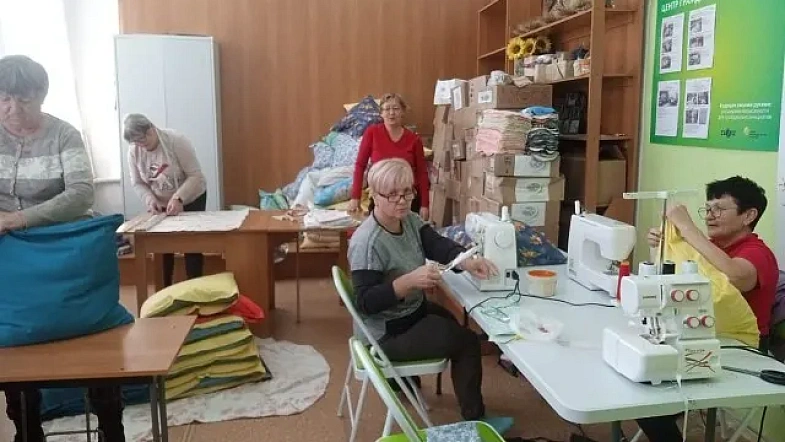 В Косихинском районе открыли «Территорию добрых дел», где для нужд СВО работают волонтёры