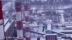 В Бийске сносят дымовую трубу на ТЭЦ-2