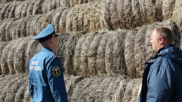 В крае участились случаи возгорания сена