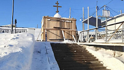 В Барнауле начали оборудовать купели к празднику Крещения