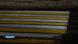 В Рубцовске заработал инновационный проекционный пешеходный переход