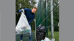 Неравнодушный барнаулец убрал мусор в парке «Юбилейный»