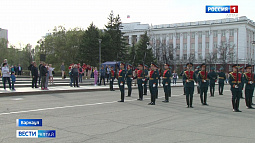 В Барнауле прошла репетиция торжественного прохождения войск Барнаульского гарнизона к 9 Мая