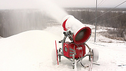 На «Авальмане» уже готова горнолыжная трасса с искусственным снегом