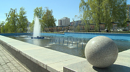 В Барнауле заработали первые фонтаны