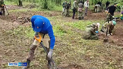 В Калужской области поисковики подняли останки нашего земляка, героически погибшего в годы войны