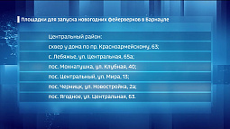 В Бийске и Барнауле определены точки, где можно запускать салюты