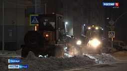 Больше 20 тысяч кубометров снега вывезли с дорог Барнаула за выходные