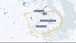 В Алтайском крае заработала новая ледовая переправа через Обь