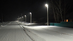 В селе Бастан Михайловского района установили новые фонари