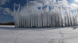 В Красногорском районе провели первый подрыв на реке