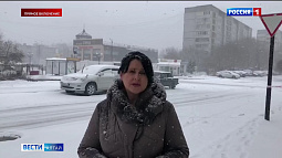 В Бийске снегопад продолжается почти сутки 