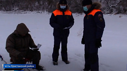 В Усть-Пристанском районе мотоциклист провалился под лёд на Оби