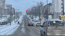 В Барнауле заработали светофоры на пр. Красноармейском