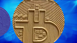 В Алтайском крае продают деревянный биткоин