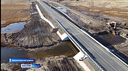 В Завьяловском районе завершается восстановление моста через реку Бакланку