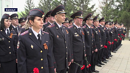 У мемориала «Защитникам правопорядка» в ГУ МФД по краю прошёл торжественный митинг