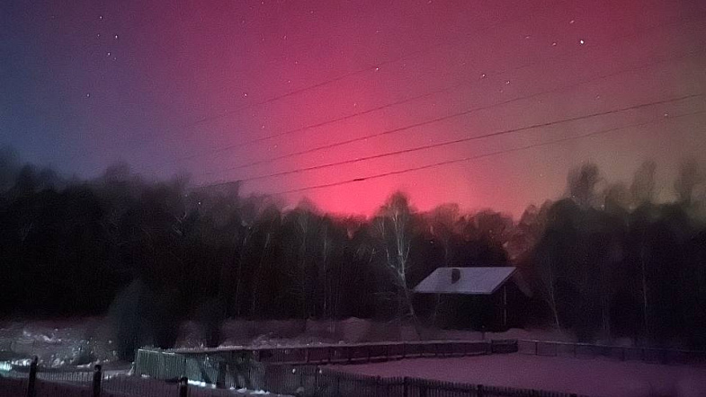 Северное сияние увидели жители Алтайского края
