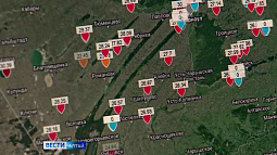 Данные с полевых метеостанций обновляются в режиме реального времени
