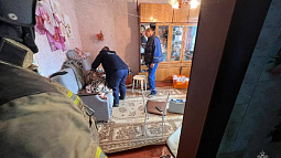 В Зональном пожарные помогли медикам попасть в запертую квартиру, где требовалась срочная помощь пенсионерке