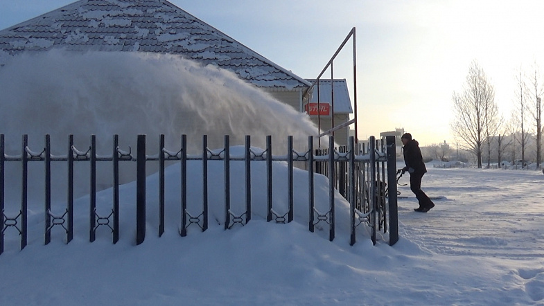 Природа взяла своё: в Кулунде впервые за зиму выпало много снега